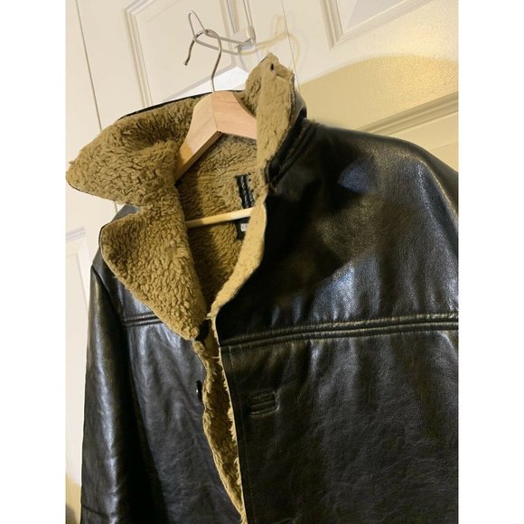 Altatensione Men’s Sz XL Winter Coat Button Jacket Pockets‎ Black - Picture 3 of 10